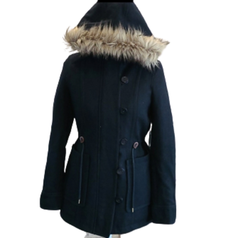 American Eagle Navy Wool Blend warm jacket
